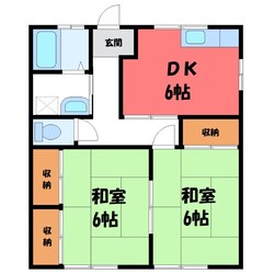 新大平下駅 徒歩35分 2階の物件間取画像